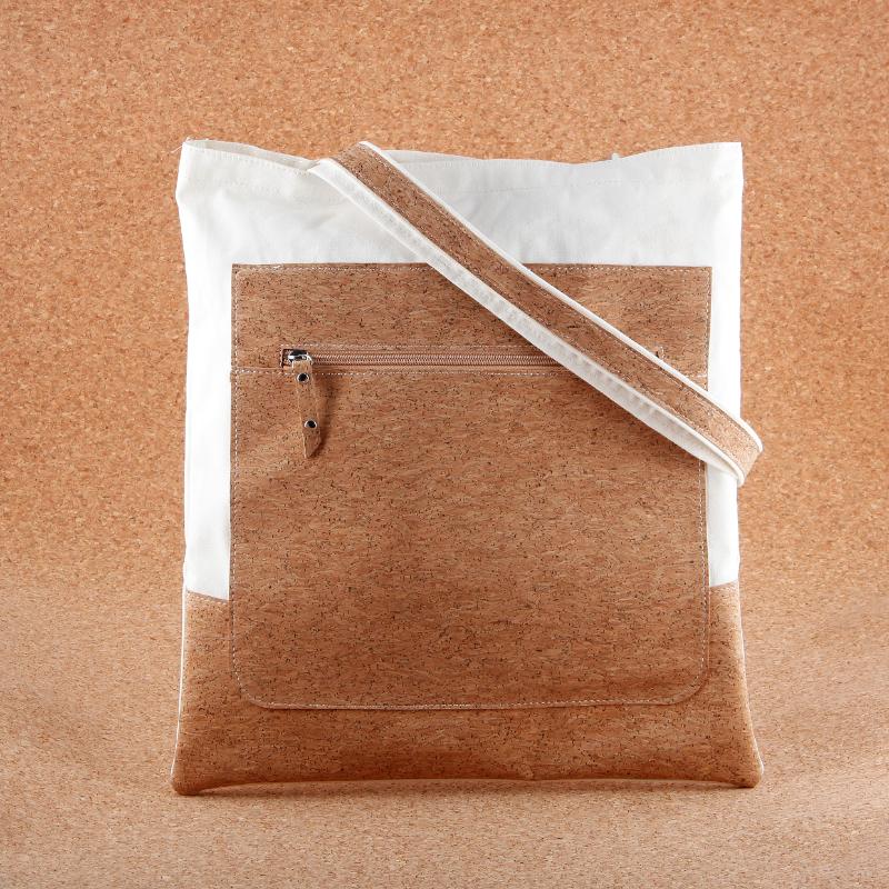 Softwood Strip Zipped Shopping Bag