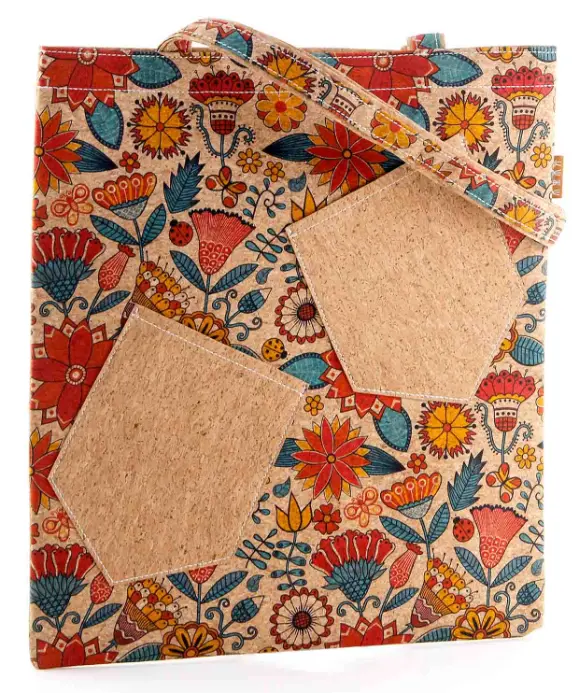 Vintage Textured Cork စျေးဝယ်အိတ်